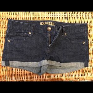 Express denim shorts